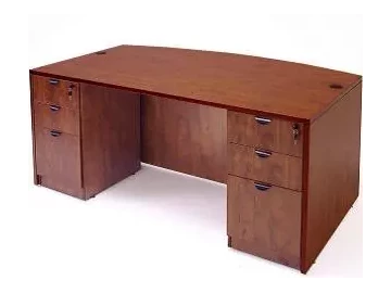 6-drawer Bow Shaped Desk